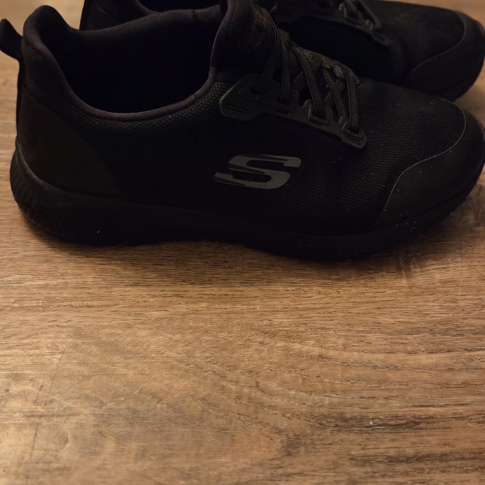 Skechers Woman's Black Work Resistant Shoes